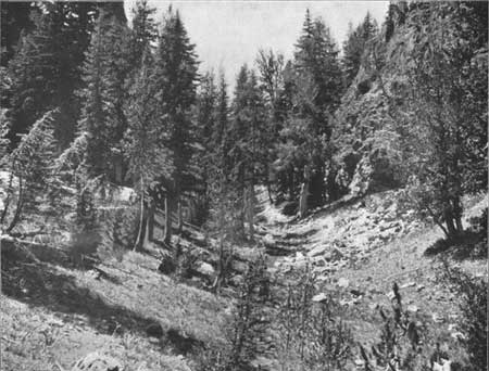 caved-in tunnel valley