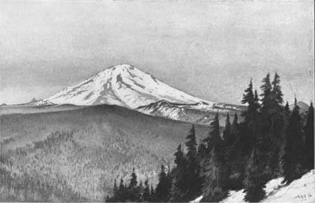 sketch of Mount Mazama