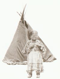 teepee and Native American