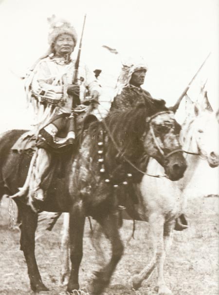 Native Americans on horseback