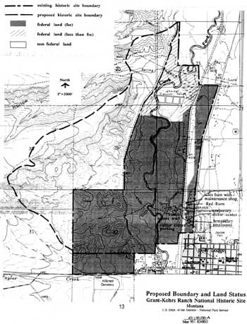 proposed boundary and land
status map