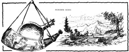 sketch of powder horn