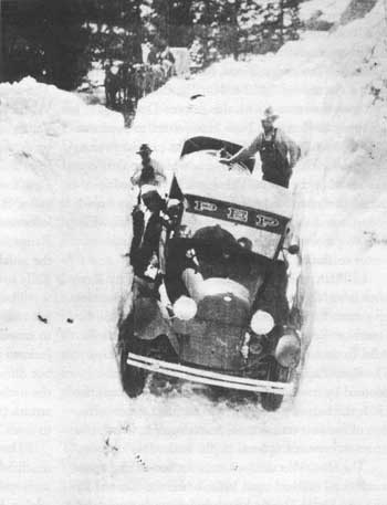 car in snow