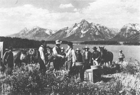 Wyoming movie set