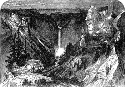 The Great Canon and Lower Falls of
the Yellowstone
