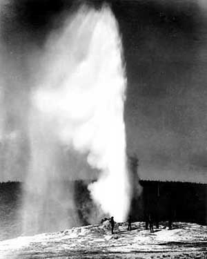 Old Faithful Geyser by Jackson,
1902