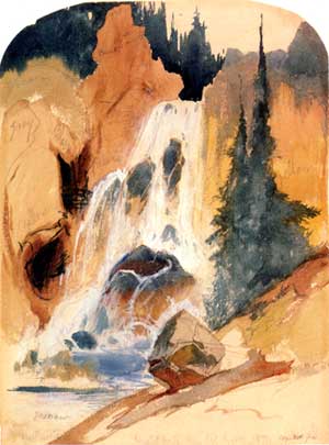 Moran watercolor of Crystal
Falls