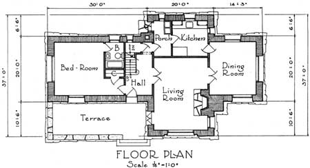 floor plan of Superintendents Residence