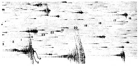 seismograph recording