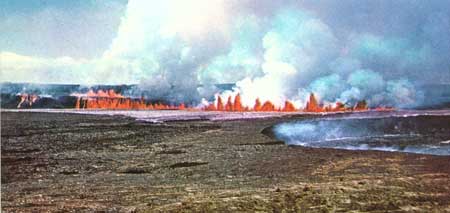 lava fountains