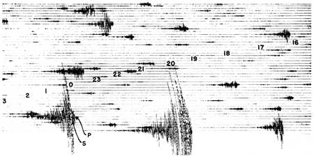 seismograph recording