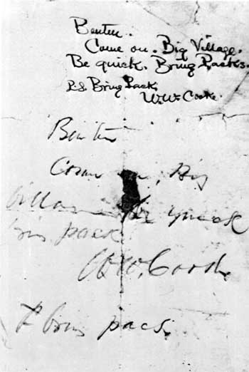 Custer's last message