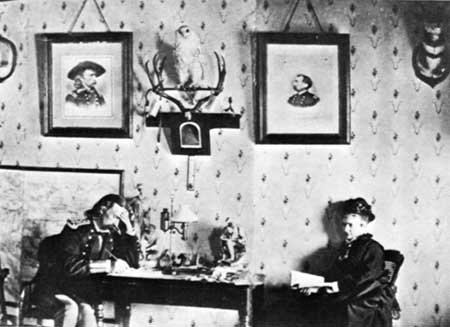 Custer and his wife