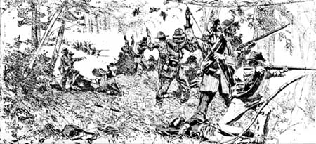 Confederate line of battle