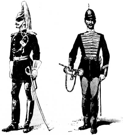 sketch of soldiers in uniform