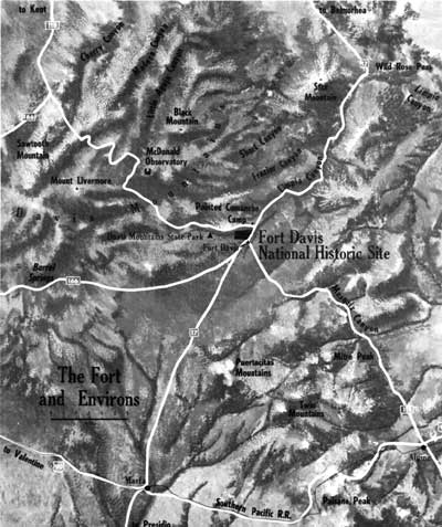 map of Fort Davis