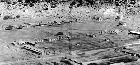 aerial view of Fort Davis
