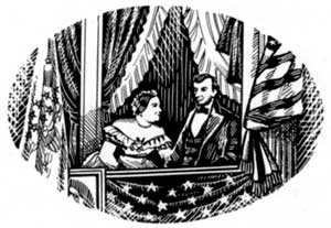 sketch of President and Mrs. Lincoln