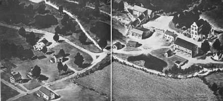 sketch of Hopewell Village