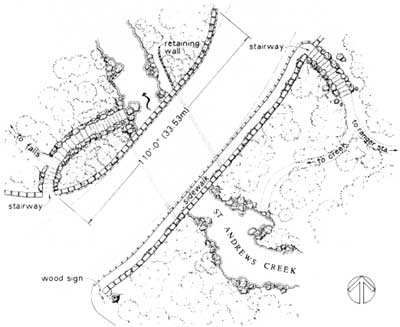sketch of St. Andrews Creek Bridge