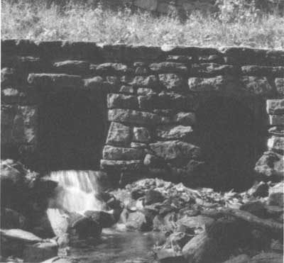culvert, Meadow Spring Trail Parking Area