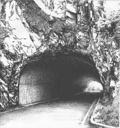 sketch of Marys Rock Tunnel