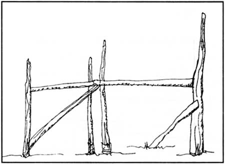 sketch of fence
