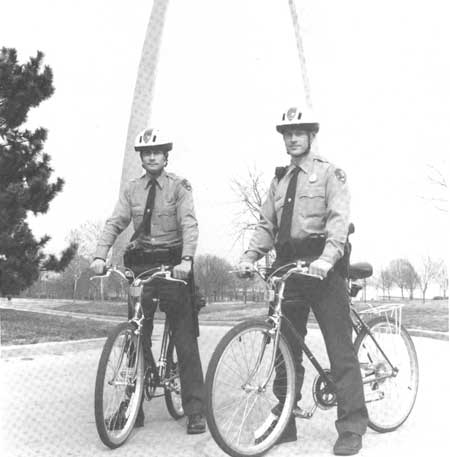 bicycle patrol: Mark Thompson and Jim Hjelmgren