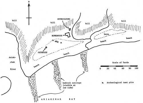 Aniakchak Bay Cultural Complex map