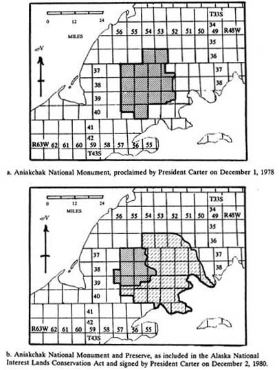 Aniakchak boundaries map