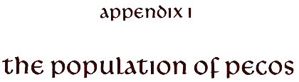 Appendix I: Population
