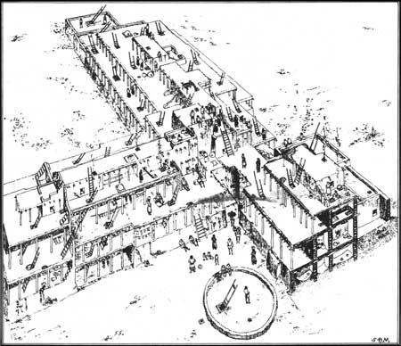 sketch of pueblo