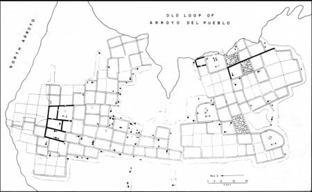 sketch map of ruins