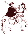 sketch of Spaniard on horseback