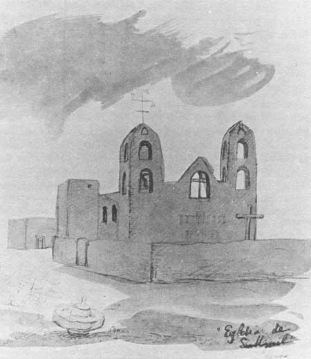 sketch of church