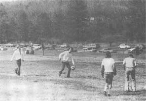 Photograph 10. Recreational use and uncontrolled parking along Highway 41 in front of visitor center, 1974