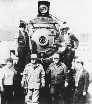 WP&YR Locomotive #73