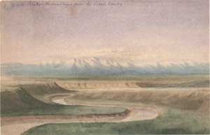 Wind River Mountains from the Little Sandy