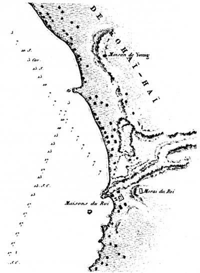sketch map of Plan de la Baie de Kohai-Hai