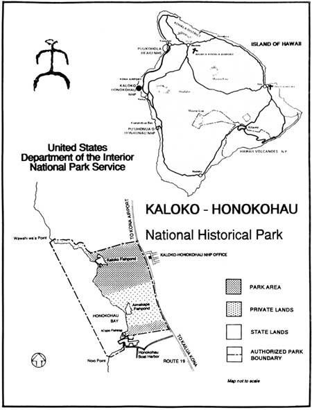 map of Kaloko-Honokohau NHP