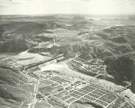 aerial view of towns