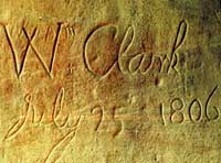 Clark's inscription on
Pompey's Pillar