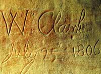 Clark's inscription on
Pompey's Pillar