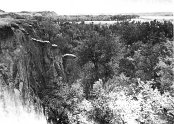 Missouri River bluffs