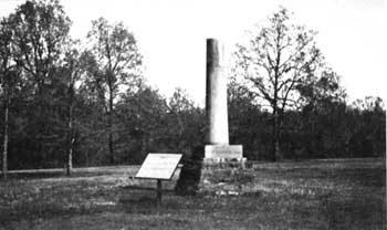 gravesite monument to Lewis