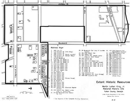 Extant Historic Structures Map