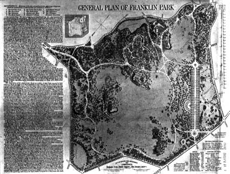 map of Franklin Park