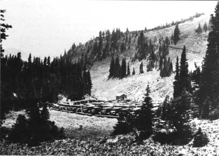 parking lot at picnic area