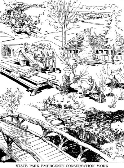 sketch of State Park Emergency Conservation Work
