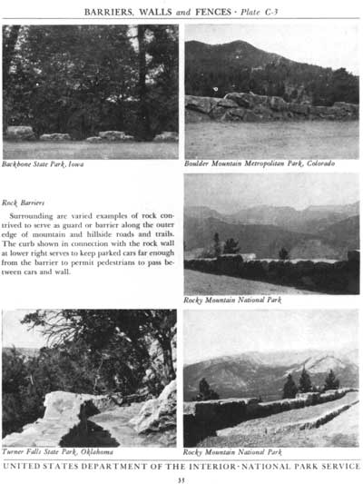 photos of barriers, fences, and walls